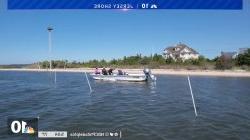 Dr. Bologna and students eelgrass project in Barnegat Bay