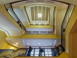 University Hall atrium stairs